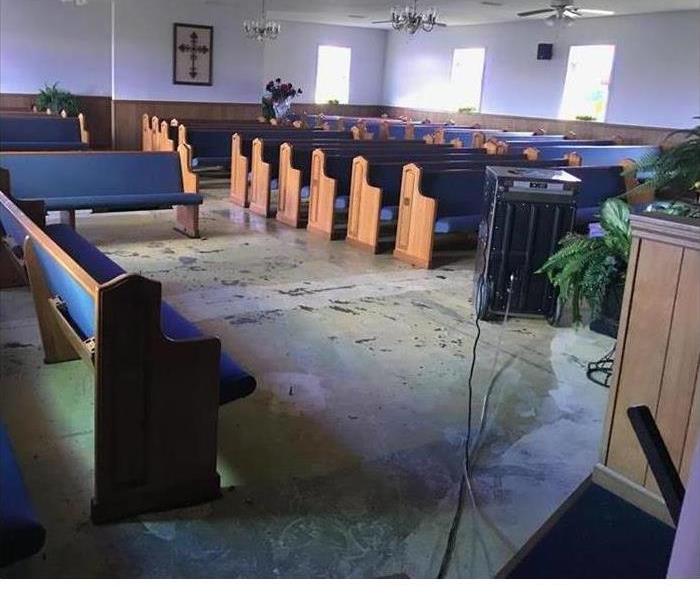 Church with water damage 